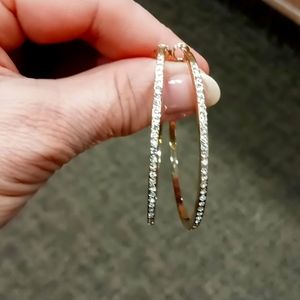 Goldtone hoop earrings